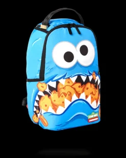 MINI BACKPACKS|BACKPACKS>SPRAYGROUND MINI COOKIE MONSTER SHARK BACKPACK