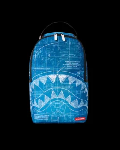 MINI BACKPACKS|BACKPACKS>SPRAYGROUND MINI SCHEMATICS SHARK BACKPACK