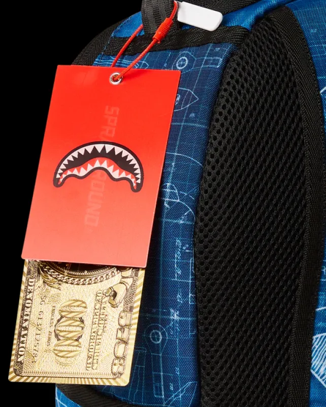 MINI BACKPACKS|BACKPACKS>SPRAYGROUND MINI SCHEMATICS SHARK BACKPACK