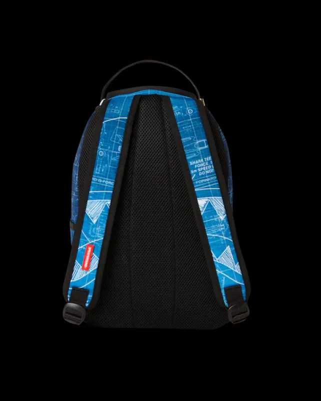 MINI BACKPACKS|BACKPACKS>SPRAYGROUND MINI SCHEMATICS SHARK BACKPACK