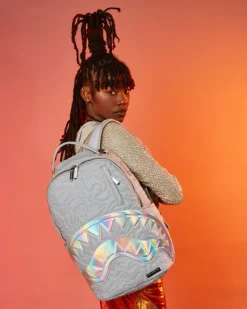 BACKPACKS>SPRAYGROUND MIRASHAKU IRIDESCENT QUILT BACKPACK
