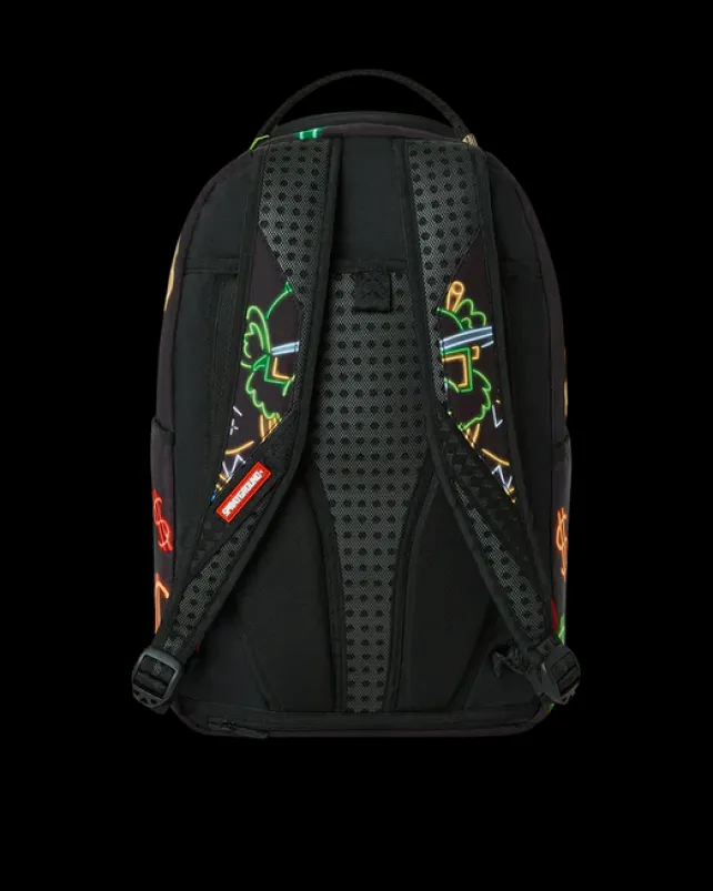 BACKPACKS>SPRAYGROUND MONEY BEAR CITY LIGHTS BACKPACK
