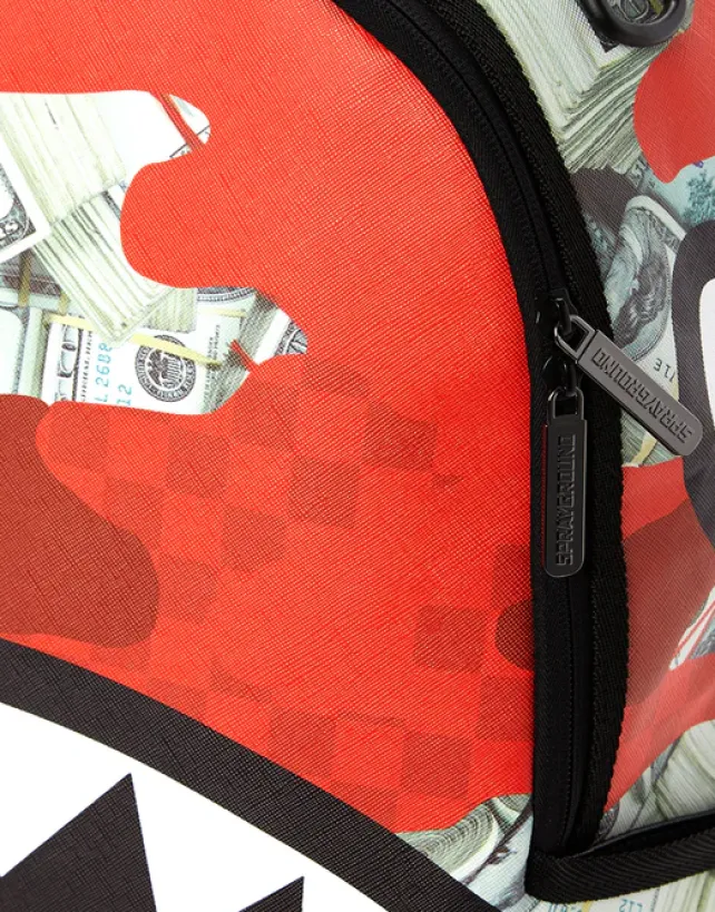 BACKPACKS>SPRAYGROUND MONEY CAMO (RED) BACKPACK