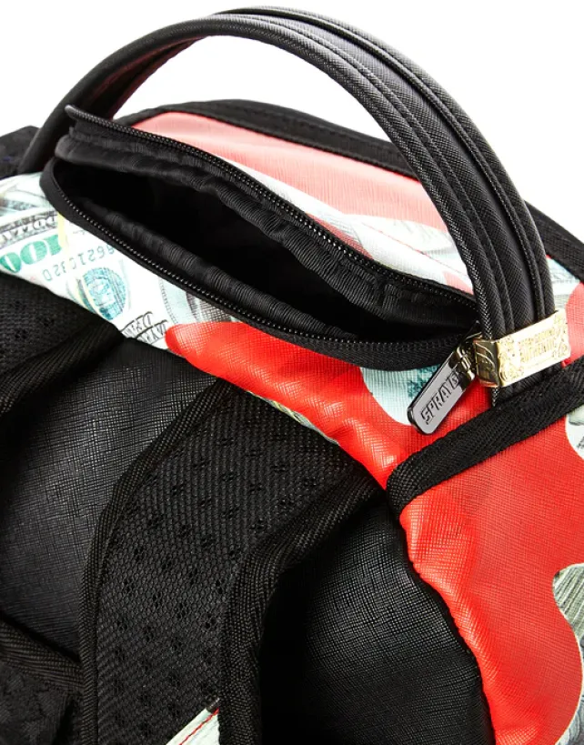 BACKPACKS>SPRAYGROUND MONEY CAMO (RED) BACKPACK