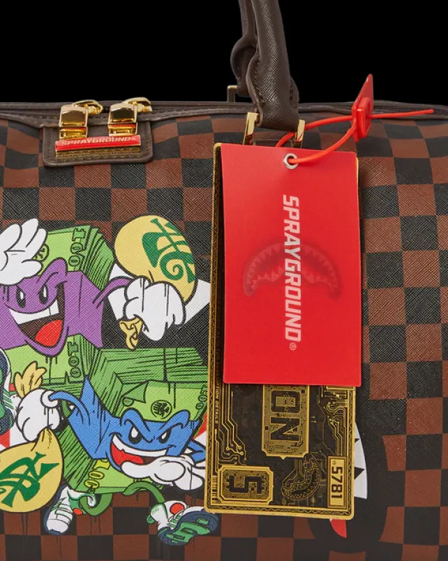 DUFFLES>SPRAYGROUND MONEY CHASER MINI DUFFLE