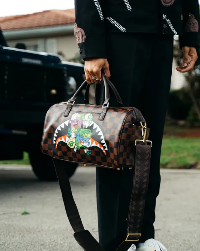 DUFFLES>SPRAYGROUND MONEY CHASER MINI DUFFLE