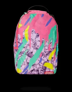 BACKPACKS>SPRAYGROUND MONEY PINK CAMO DRIP