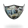 FACE MASKS>SPRAYGROUND MONEY WHERE UR MOUTH IS FORM-FITTING MASK