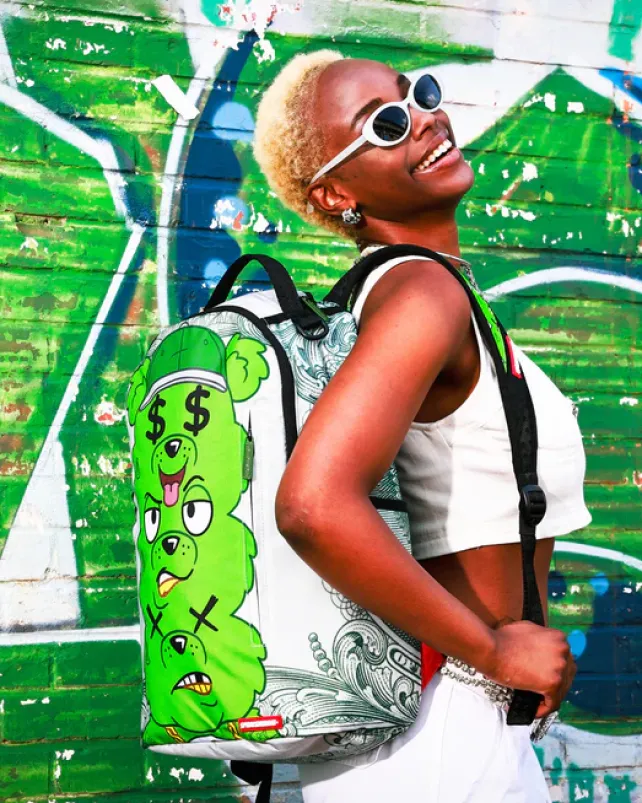 BACKPACKS>SPRAYGROUND MONEYBEAR SEEING TRIPLE BACKPACK