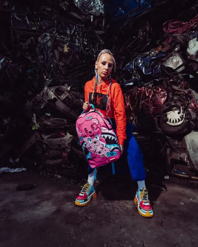 BACKPACKS>SPRAYGROUND MONEYBEAR STACK EM UP BACKPACK