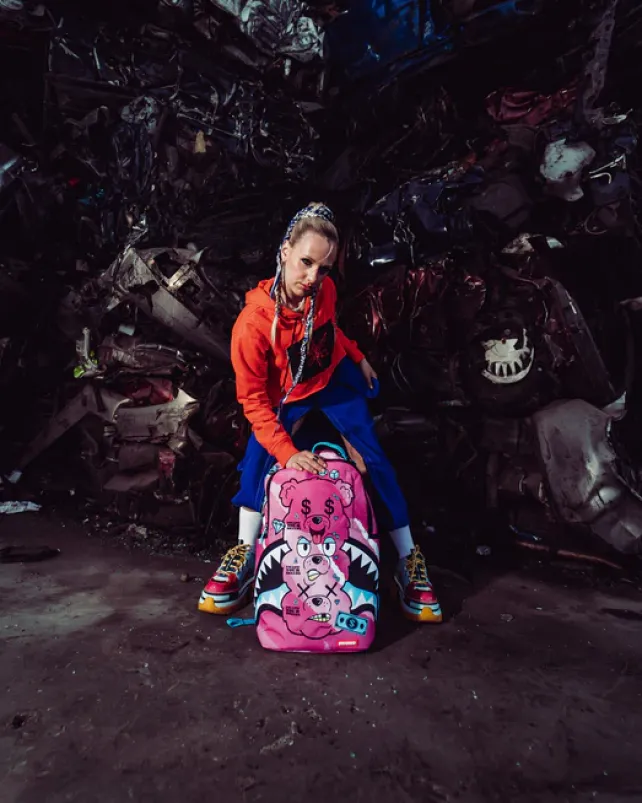 BACKPACKS>SPRAYGROUND MONEYBEAR STACK EM UP BACKPACK