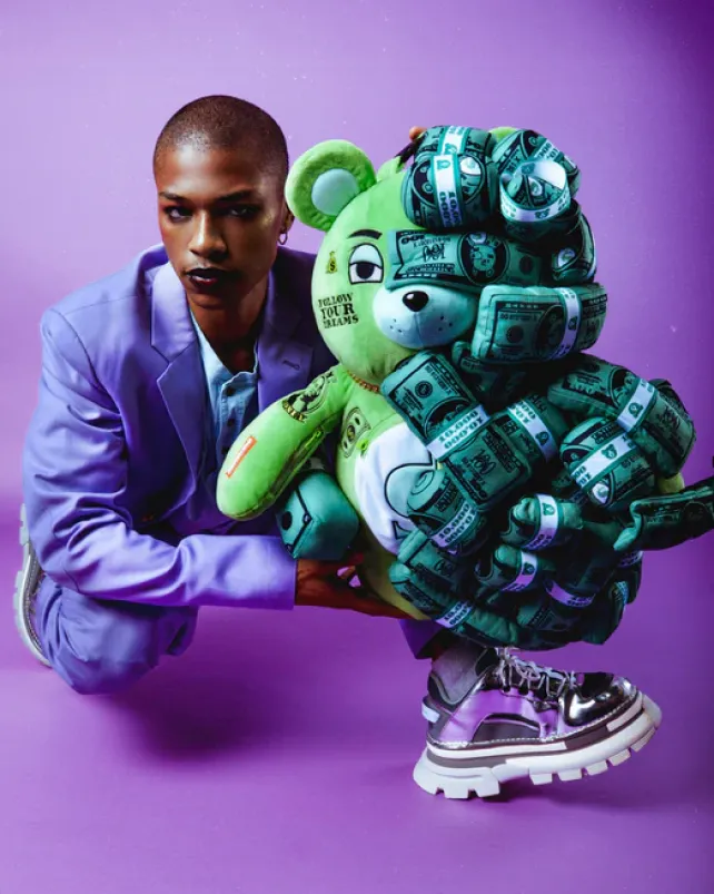 TEDDY BEAR BACKPACKS|BACKPACKS>SPRAYGROUND MONEYBEAR ZILLIONS TEDDYBEAR BACKPACK
