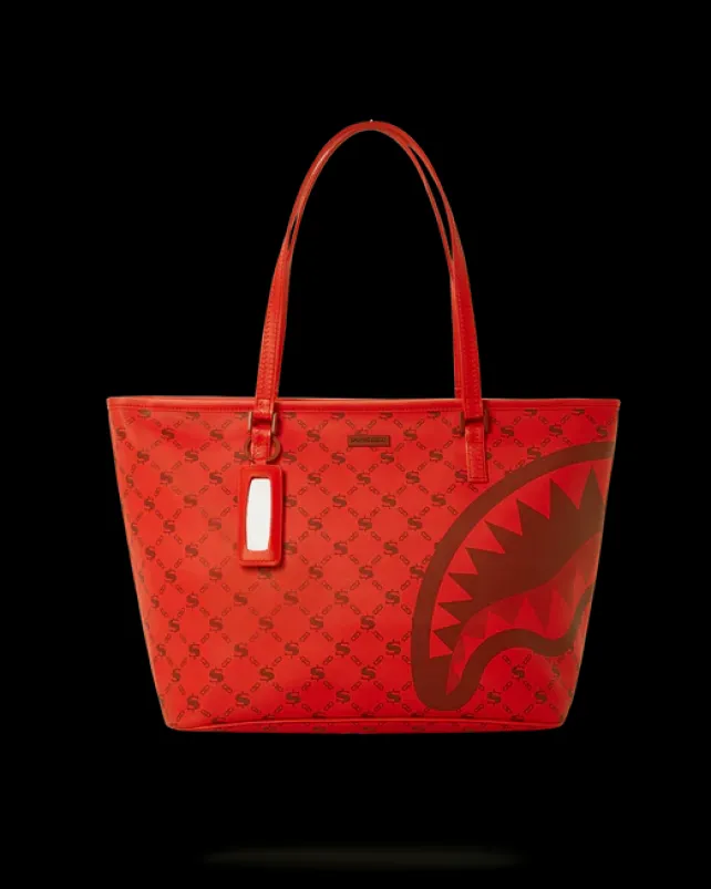 TOTES>SPRAYGROUND MONEYGRAM BRICK TOTE