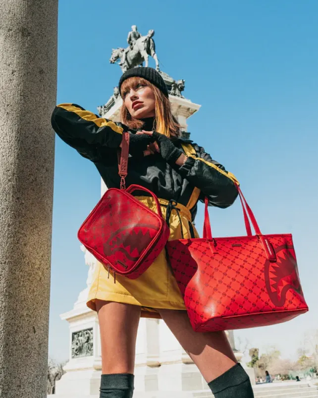 TOTES>SPRAYGROUND MONEYGRAM BRICK TOTE