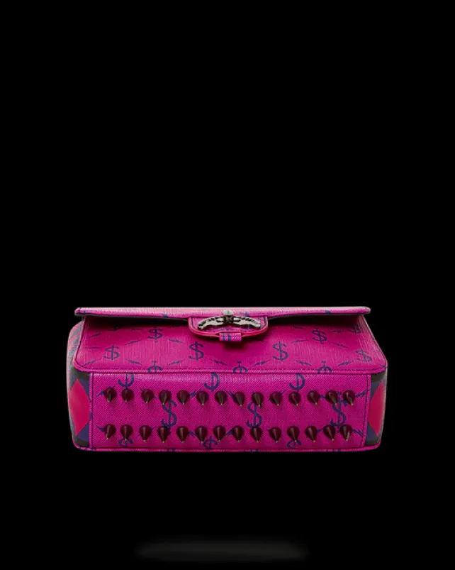 HANDBAGS>SPRAYGROUND $NAPDRAGON GOLD CHAIN SHARK HANDBAG