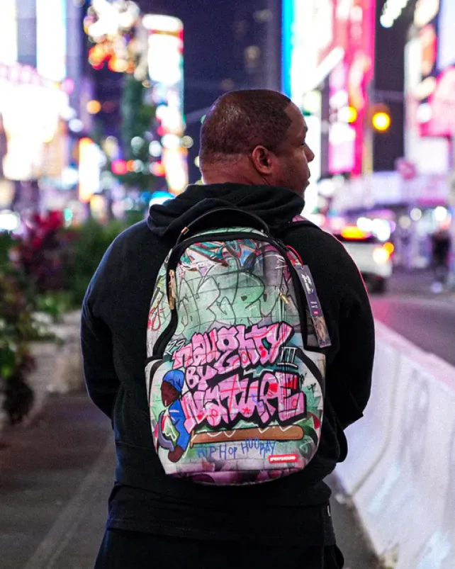 BACKPACKS>SPRAYGROUND NAUGHTY BY NATURE HIP HOP HOORAY 30TH ANNIVERSARY COLLAB BACKPACK