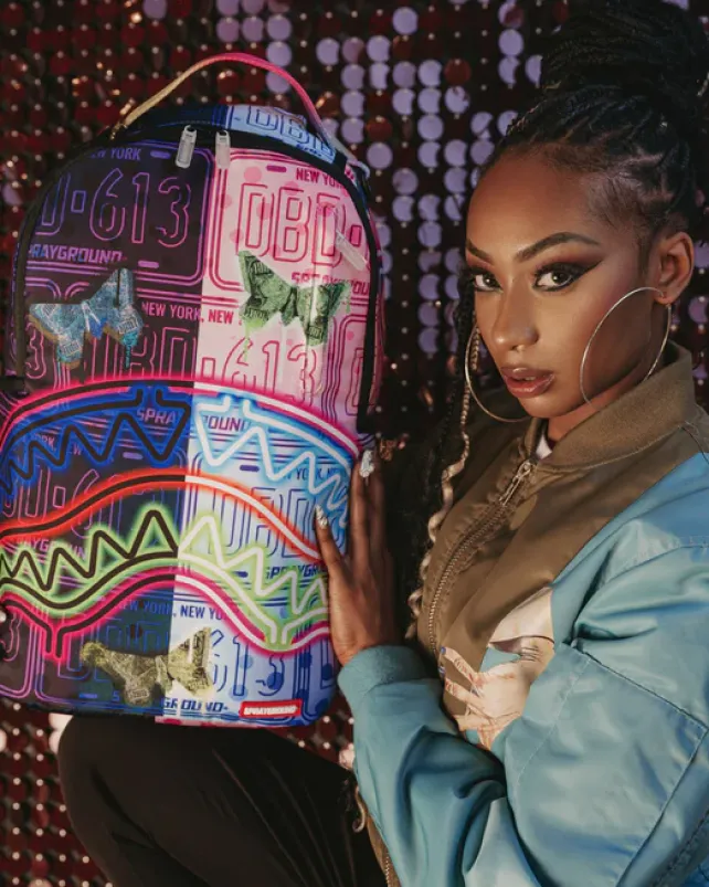 BACKPACKS>SPRAYGROUND NEON BUTTERFLY BACKPACK