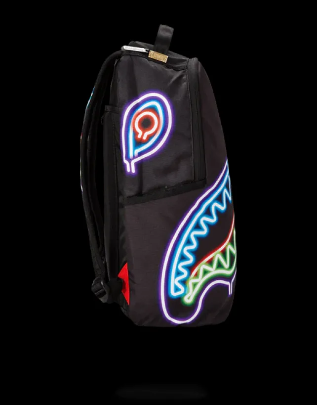 BACKPACKS>SPRAYGROUND NEON SHARK