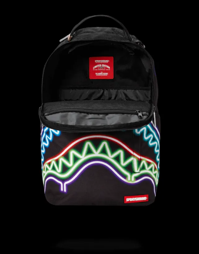 BACKPACKS>SPRAYGROUND NEON SHARK