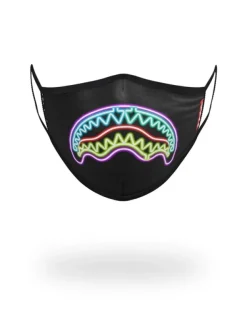FACE MASKS>SPRAYGROUND NEON SHARK FORM-FITTING MASK