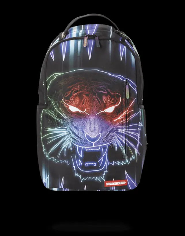 BACKPACKS>SPRAYGROUND NEON TIGER BACKPACK (ONE OF ONE)