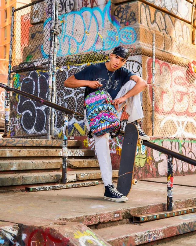 BACKPACKS>SPRAYGROUND NEXT STOP BACKPACK
