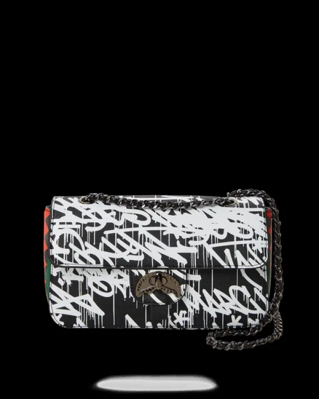 HANDBAGS>SPRAYGROUND NIGHT NIGHT SHARKCHAIN HANDBAG