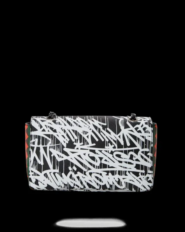 HANDBAGS>SPRAYGROUND NIGHT NIGHT SHARKCHAIN HANDBAG