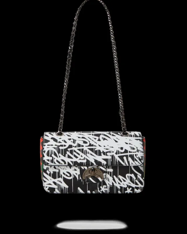 HANDBAGS>SPRAYGROUND NIGHT NIGHT SHARKCHAIN HANDBAG