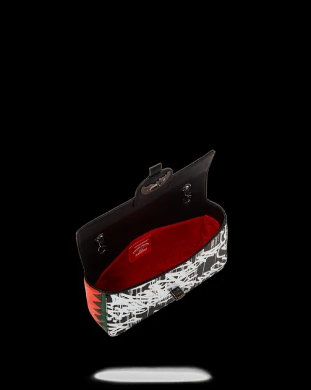 HANDBAGS>SPRAYGROUND NIGHT NIGHT SHARKCHAIN HANDBAG