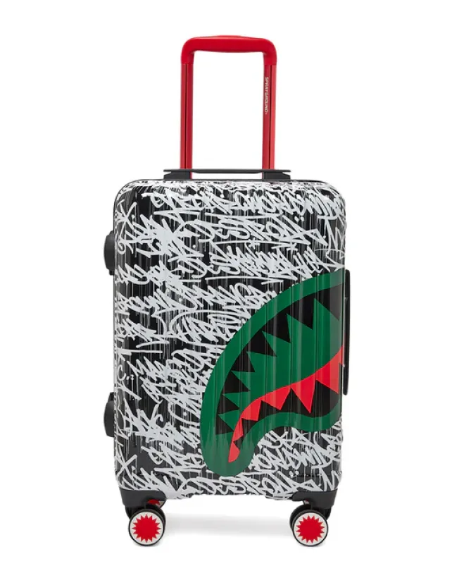 CARRY-ON LUGGAGE>SPRAYGROUND NIGHT NIGHT SHARKNAUTICS HARDSHELL CARRY-ON LUGGAGE
