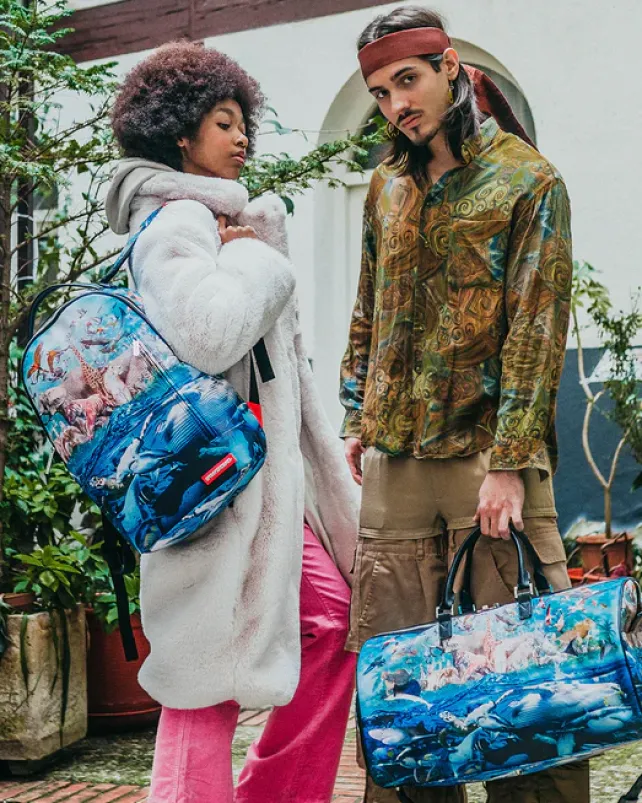 DUFFLES>SPRAYGROUND NOAHS SH-ARK LARGE DUFFLE