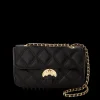 HANDBAGS>SPRAYGROUND NOIR QUILT GOLD CHAIN SHARK HANDBAG