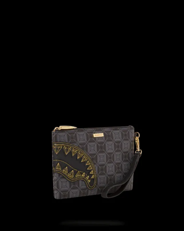 CROSSOVER CLUTCHES>SPRAYGROUND OBSIDIAN STUNNER A.i.6 SANDFLOWER COLLAB CROSSOVER CLUTCH