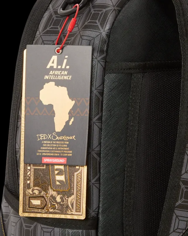 BACKPACKS>SPRAYGROUND OBSIDIAN STUNNER A.i.6 SANDFLOWER COLLAB BACKPACK (DLXV)