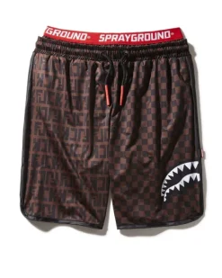 SWIMWEAR>SPRAYGROUND OFFENDED SPLIT THE CHECK CORTO SWIM TRUNKS