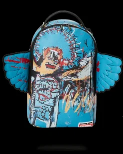 BACKPACKS>SPRAYGROUND OFFICIAL BASQUIAT UNTITLED (FALLEN ANGEL) 1981 WING BACKPACK (DLXV)