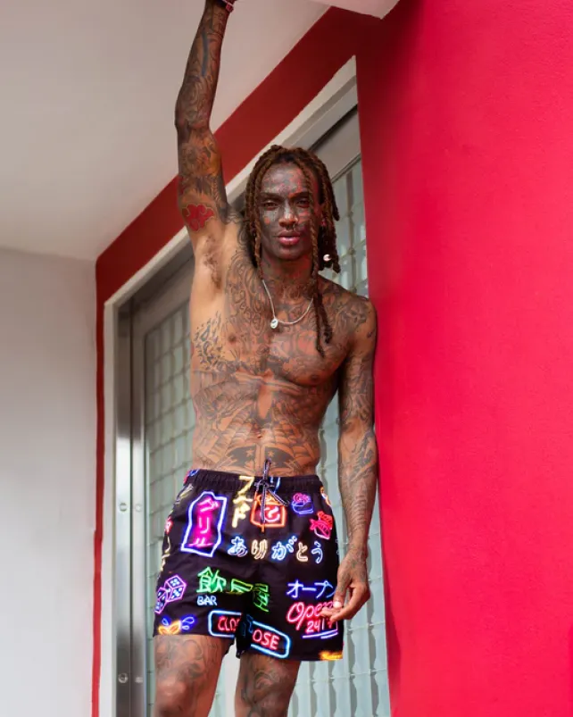 SWIMWEAR>SPRAYGROUND OKINAWA SWIM TRUNKS