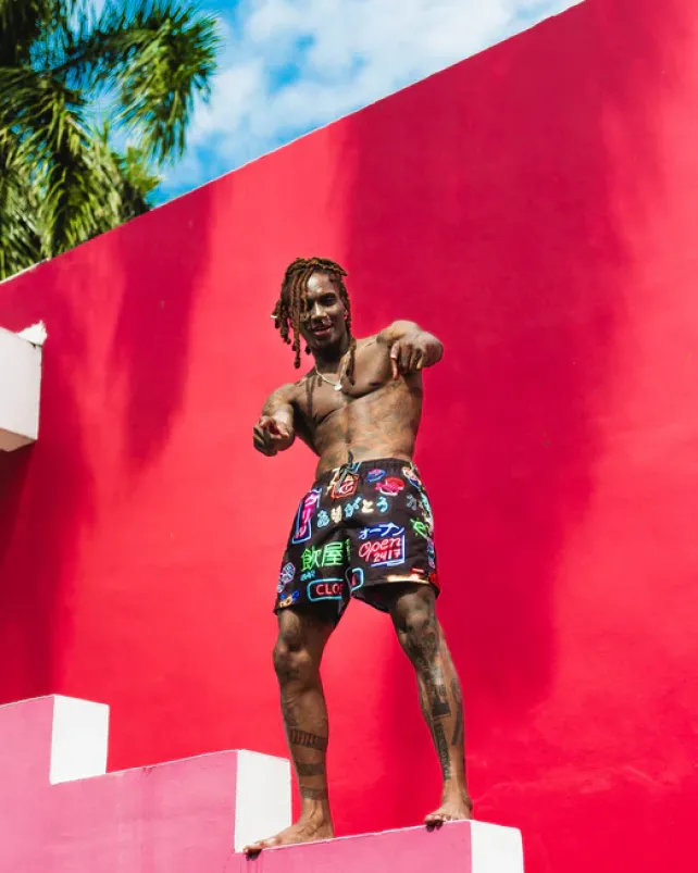 SWIMWEAR>SPRAYGROUND OKINAWA SWIM TRUNKS
