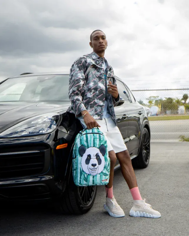 BACKPACKS>SPRAYGROUND PANDA COZY VELOUR FUR BACKPACK