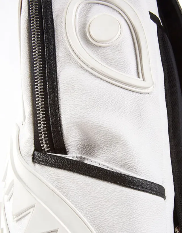 BACKPACKS>SPRAYGROUND PHANTOM WHITE RUBBER SHARK