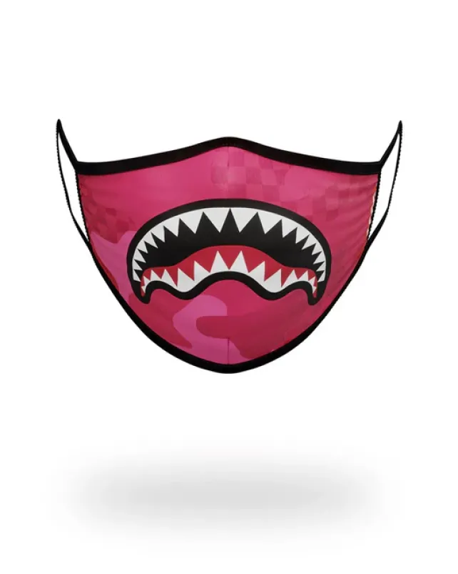 FACE MASKS>SPRAYGROUND PINK ANIME SHARK FORM-FITTING MASK
