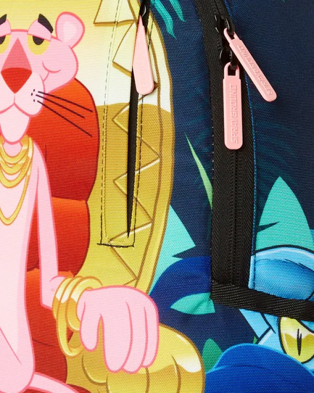 BACKPACKS>SPRAYGROUND PINK PANTHER HEAVY LIES THE CROWN BACKPACK