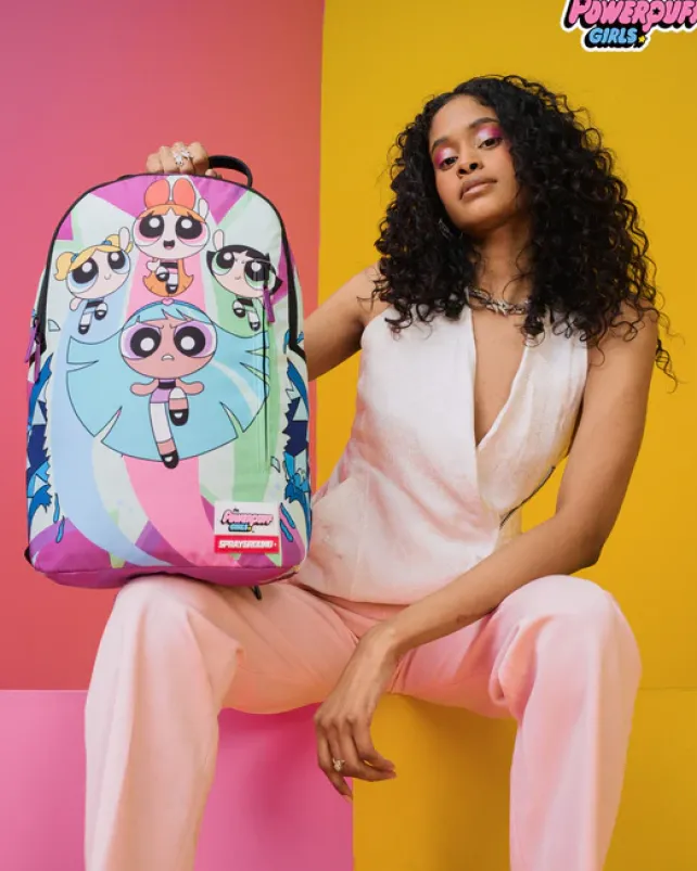 BACKPACKS>SPRAYGROUND POWER PUFF GIRLS MONSTER SHARK BACKPACK