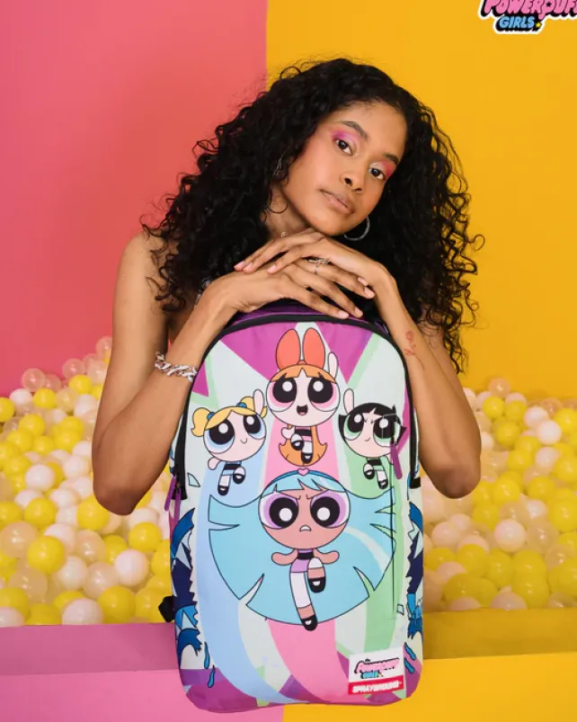 BACKPACKS>SPRAYGROUND POWER PUFF GIRLS MONSTER SHARK BACKPACK