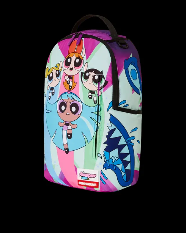 BACKPACKS>SPRAYGROUND POWER PUFF GIRLS MONSTER SHARK BACKPACK