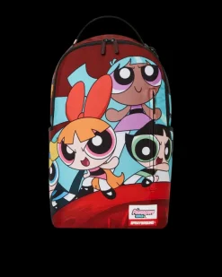 BACKPACKS>SPRAYGROUND POWERPUFF GIRLS NEVER BACK DOWN BACKPACK