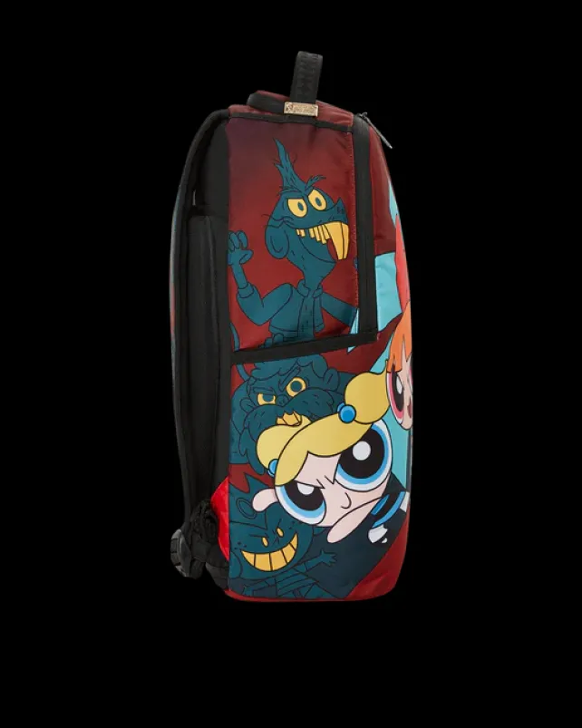 BACKPACKS>SPRAYGROUND POWERPUFF GIRLS NEVER BACK DOWN BACKPACK