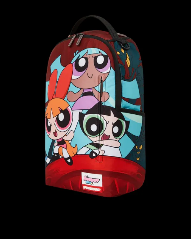 BACKPACKS>SPRAYGROUND POWERPUFF GIRLS NEVER BACK DOWN BACKPACK