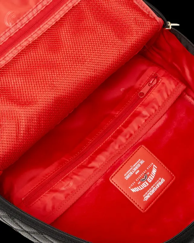BACKPACKS>SPRAYGROUND QUILT HAND PAINTED DIABLO BEAR BACKPACK (DLXV)